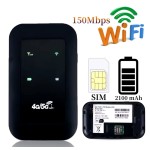 4G LTE přenosný mini WiFi 150Mbps bezdrátový kapesní směrovač dobíjecí kontinuální–