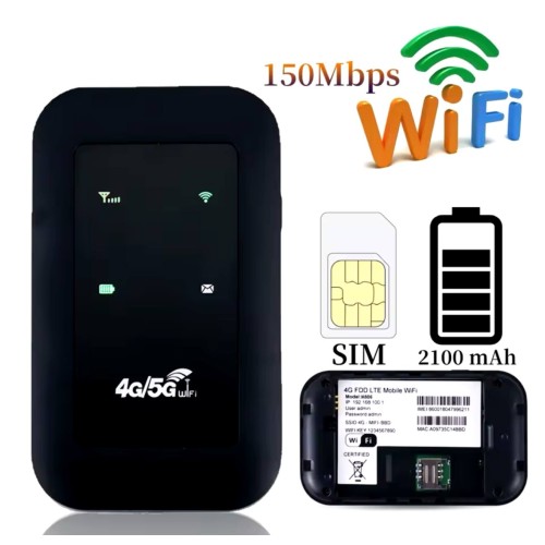 4G LTE přenosný mini WiFi 150Mbps bezdrátový kapesní směrovač dobíjecí kontinuální–